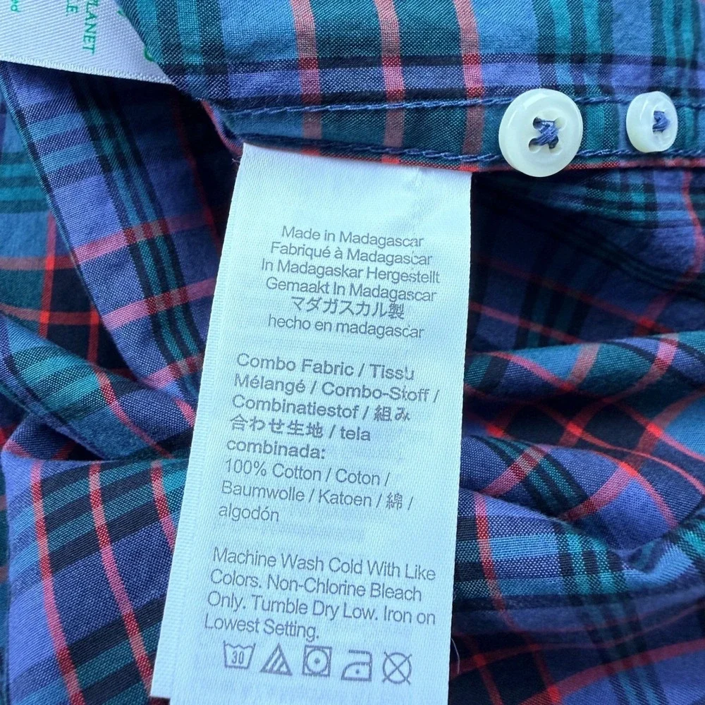 J. Crew Men's‎ Classic Fit Plaid Button Down Shirt Long Sleeve Size Large NWT